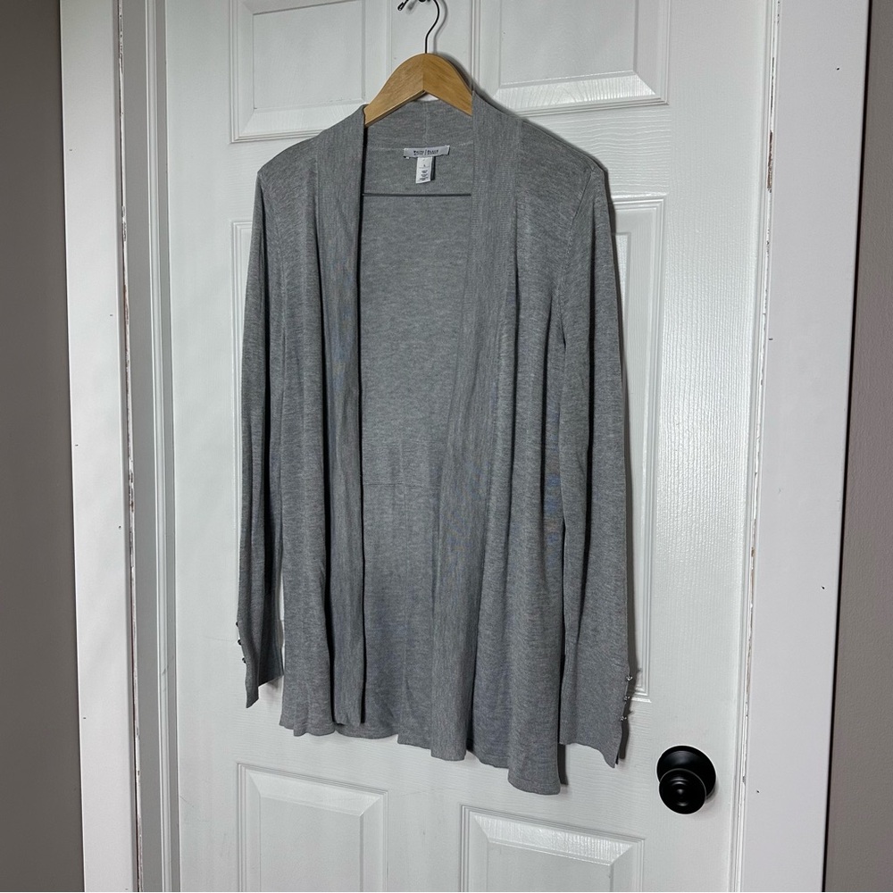 White House Black Market‎ Gray Knit Sweater